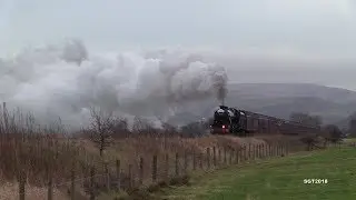 LMS 48151 Barks up Wilpshire on the Santa Special 16/12/18.