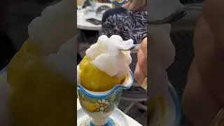🍋 Famous Lemon Gelato in Amalfi, Italy - Sweet & Refreshing 🍧  #worldexplorer #bestofeurope #lemon