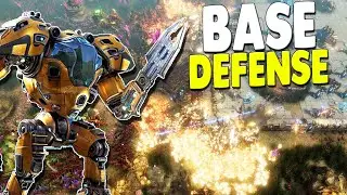 Building COLONY BASE DEFENSE for Ultimate Survival Battle | The Riftbreakers Gameplay