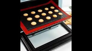 Folie de copt reutilizabila SIKS din silicon alimentar, negru rosu