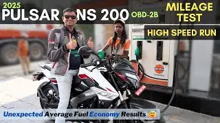 New Pulsar NS 200 OBD-2B Mileage Test | Didn't expect this 😱 Should you buy one in 2025🤔 Best 200cc