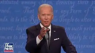 Candidate Joe Biden tells President Donald Trump to 
