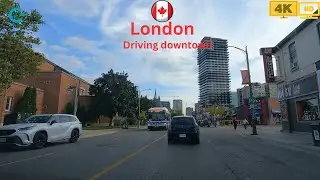 Driving London Downtown Tour 4K HDR | Virtual Driving Tour Downtown London, Ontario. Canada