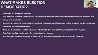 PODAR MANGALORE GRADE IX SOCIAL SCIENCE CIVICS ELECTORAL POLITICS PART 1