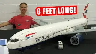 Huge LEGO Boeing 777 Airplane with Full Interior!