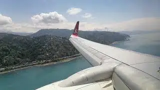 Turkish Airlines 737-800 landing in Rize-Artvin Airport(Rize-Artvin Havalinına iniş)(TK2538)[TC-JHP]