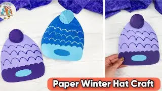 Paper Winter Hat Craft | Winter Hat Craft | Paper Craft | Winter Craft | 5 minutes Craft | New Craft