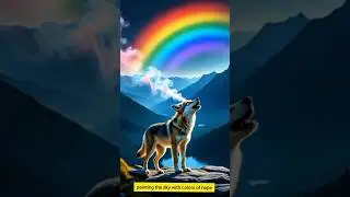 &ldquo;The Wolf Cub That Howls to Create Rainbows | Magical Short Story&rdquo; #shorts #shortsfeed #viral