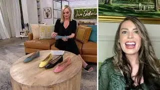 Sam Edelman Leather Bow Ballet Flats - Meg on QVC