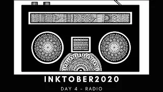 Inktober 2020 | Day 4 - Radio | Mandala | Autodesk SketchBook | Note 9
