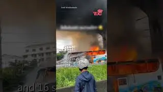Bus fire in Thailand