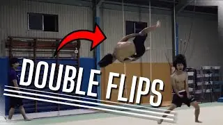 BEST DOUBLE FLIPS IN TRICKING - PT 1