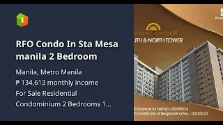 RFO Condo In Sta Mesa manila 2 Bedroom