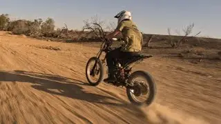 Electric dirt bike chased by fpv drone. GoPro12