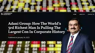 Fall of Adani: Hindenburg Report || Will market crash?