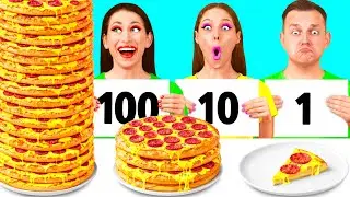 100 Слоев Еды Челлендж | Сумасшедшие Кулинарные Идеи от BaRaDa Best