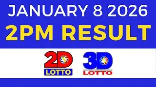 2pm Lotto Result Today January 8 2026 2D 3D Lotto