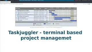 Taskjuggler - terminal based project management