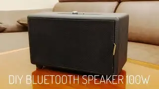 DIY Bluetooth Speaker 100W ( marshall speaker style)