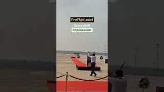 First Flight Landed Successfully in Bhogapuram @TheDailyAviation #aviation #bhogapuramairport