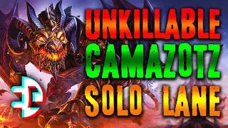 THIS NEEDS A NERF! - CAMAZOTZ MASTERS RANKED CONQUEST SOLO LANE - SEASON 7 SMITE - 2K RESOLUTION