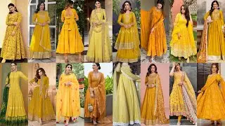 All Time Trending Yellow Anarkali Dress Design Ideas 2026 #suitdesign #viral video #fashion design