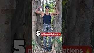 5 pull up variations 🔥/ #armynagar 🇮🇳 #commando #pullups #powerful #shorts