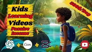 Earn Passive Income By Creating Kids Learning Videos Using AI and Canva!