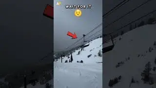 Stay Alert While Skiing Near Chairlifts 😲