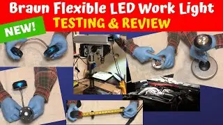 Harbor Freight Braun Flexible LED Work Light Review - 56256