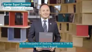 Peace Globe with Prime Minister of Andorra, Xavier Espot Zamora | Paris Peace Forum 2019