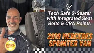 2019 Mercedes Sprinter Van Tech Safe Seater with Seat Belts & CRA Points | Littles Child Restraints