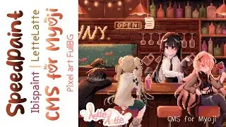 SpeedPaint: CMS pixel art for Myoji [LetteLatte]