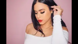 Classic Red Lip + Winged Liner | Holiday Glam