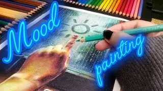 Drawing my ✨MOOD✨ | painting on a RAINY DAY | FUN N SKILL #art #drawing #painting #paint #aesthetic