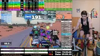 Zwift Cycling Workout Live Stream 25.05.2025 zv