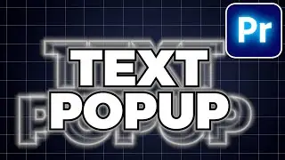 How To Add POPUP TEXT In Premiere Pro