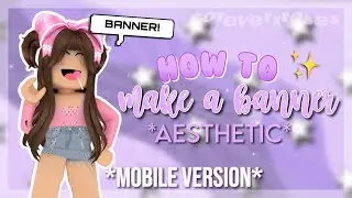 how to make an AESTHETIC BANNER on mobile | iPad | tablet!