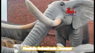 theme park  realistic animatronic dinosaur carnotaurus with movement and sound customization