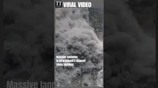 Huge Cloud of Smoke Rises after Massive Landslide Strikes Chamoli #uttrakhand