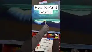 #КакРисовать #РазбивающиесяВолны от #PaintWithJosh #УчительИскусства #МокрымПоМокрому #ЖивописьМо...