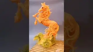 very beautiful horse made of carrot #viralshort #viralvideo #vlog #video #song