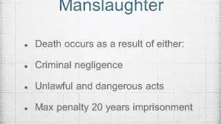 Crimes against the person