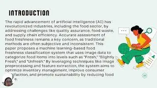 DITI 3133 Artificial Intelligence & Machine Learning (Food freshness)
