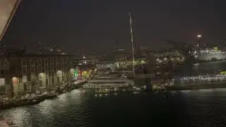 Cruise Balcony Views 🌅🚢 | Sunset, Seagulls & Arriving in Genoa #TravelsWithSpirit #travelvlog2025