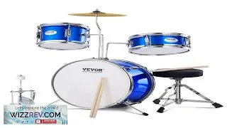 VEVOR Kids Drum Set 3 Piece 14 in Beginner Drum Set with Adjustable