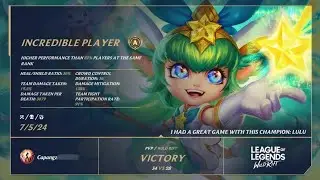 [ Star Guardian Lulu ] Broken Over Power Support Build | Patch 4.3d | [ PvP ] Ep.158