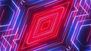 4K Neon Multicolored lines Background Animation 16