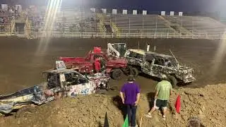 2021 McCook Cleanup Demolition Derby Trucks