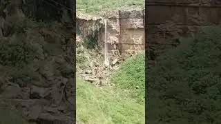 A very beautifull view water falling on mountains #green pakistan#beauty of Fort munro